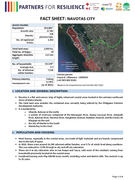 FACT SHEET: NAVOTAS CITY .